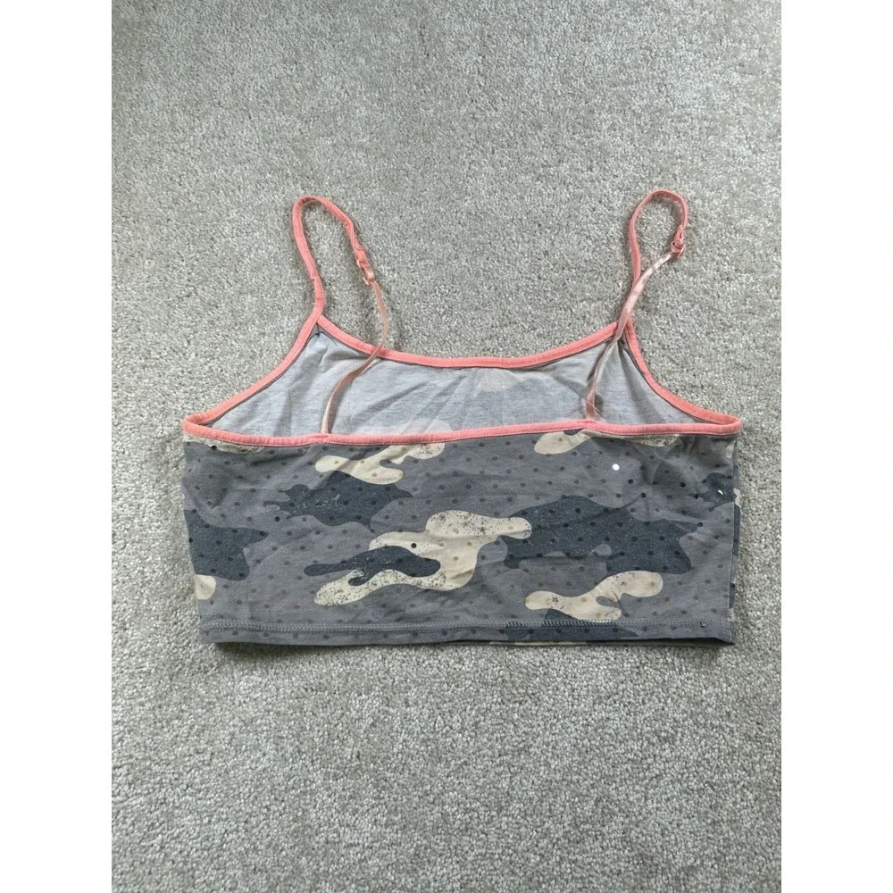 Girls Camouflage Crop‎ Top With Adjustable Straps Size 18
